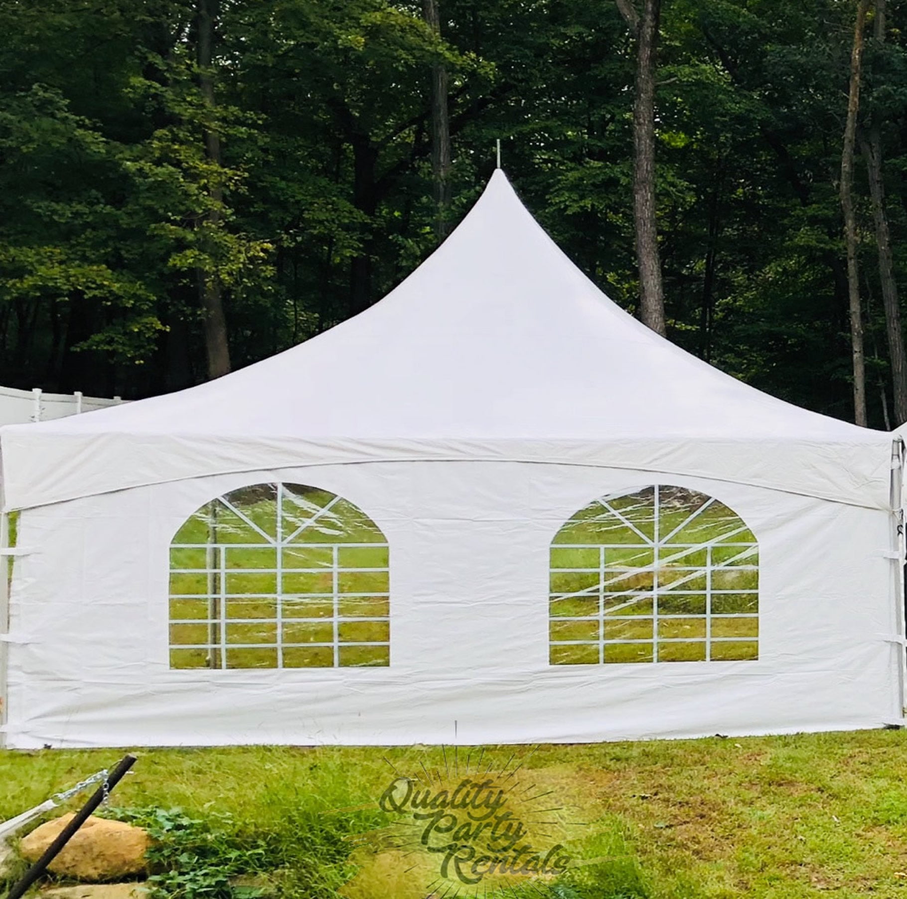 20x20 high peak frame tent package