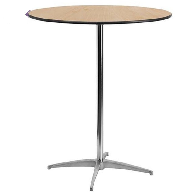 30'' Round Wood Cocktail Table