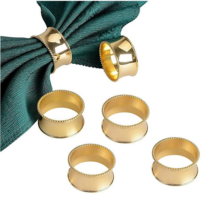 gold napkin rings