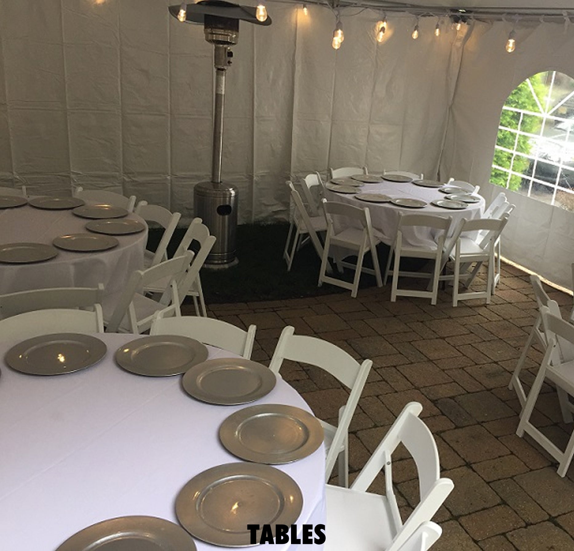 20 x 30 Stay Warm Party Rental Package