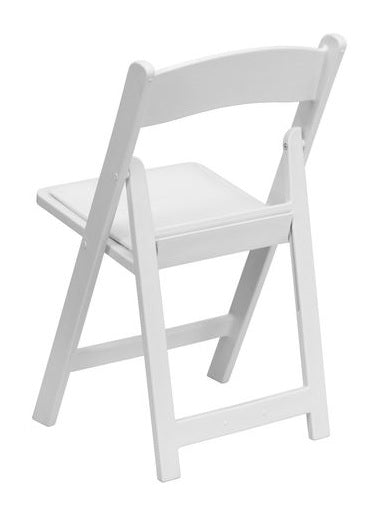 White Resin Folding Chair rental